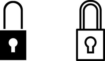 lucchetto icona, cartello, o simbolo nel glifo e linea stile isolato su trasparente sfondo. vettore illustrazione