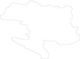 banja luca bosnia e erzegovina schema carta geografica vettore