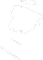 ciao de avila Cuba schema carta geografica vettore
