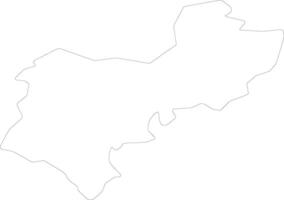 centrale Bedfordshire unito regno schema carta geografica vettore