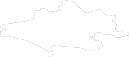 Dorset unito regno schema carta geografica vettore