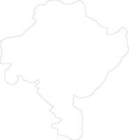 ghazni afghanistan schema carta geografica vettore