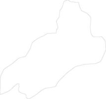 dalaba Guinea schema carta geografica vettore