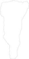 likouala repubblica di il congo schema carta geografica vettore