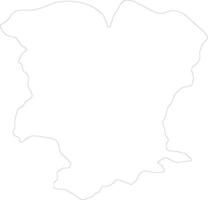 mtskheta-mtianeti Georgia schema carta geografica vettore