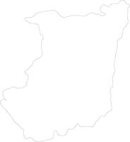 nord-kivu democratico repubblica di il congo schema carta geografica vettore
