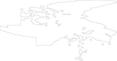 nunavuta Canada schema carta geografica vettore