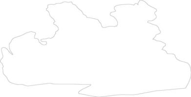 norourland vestra Islanda schema carta geografica vettore