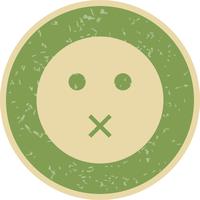 Icona di vettore Emoji muto