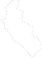 ica Perù schema carta geografica vettore