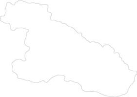 karnali Nepal schema carta geografica vettore