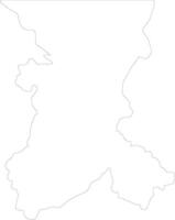 koulikoro mali schema carta geografica vettore