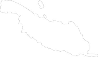 makira Salomone isole schema carta geografica vettore