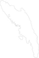 rakhine Myanmar schema carta geografica vettore
