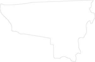 fiume accidenti Liberia schema carta geografica vettore