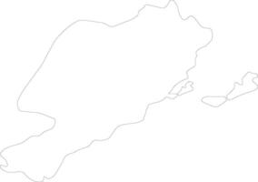 sfax tunisia schema carta geografica vettore