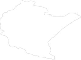 subcarpatico Polonia schema carta geografica vettore