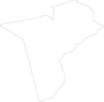 tataouine tunisia schema carta geografica vettore