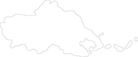 Tessaglia Grecia schema carta geografica vettore