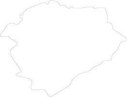 tiaret algeria schema carta geografica vettore