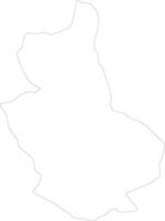 tongsa bhutan schema carta geografica vettore