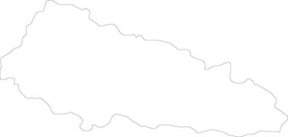 transcarpazia Ucraina schema carta geografica vettore