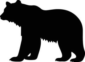 orso nero silhouette vettore