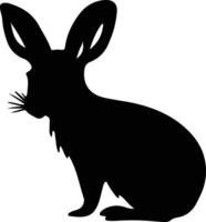 bilby nero silhouette vettore