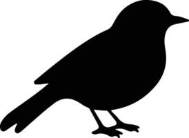 orientale Bluebird nero silhouette vettore