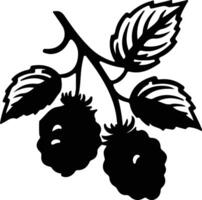 marionberry nero silhouette vettore