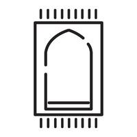 preghiera tappeto icona logo vettore design modello