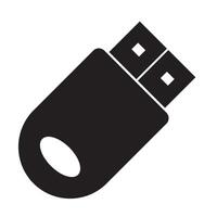 Flash Disk icona logo vettore design modello