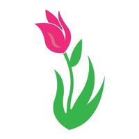 tulipani icona logo vettore design modello