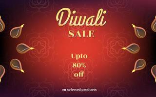 felice diwali - banner di vendita di diwali colorato, illustrazione vettoriale di banner di vendita di diwali felice,