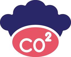 co2 vettore icona