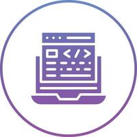 sito web codifica vettore icona