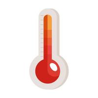 termometro rosso della meteorologia vettore