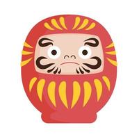 icona giapponese daruma vettore