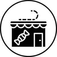 caramella negozio vettore icona