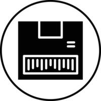 pacchetto codice a barre vettore icona