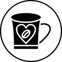 caffè cuore vettore icona