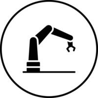 robotica braccio vettore icona