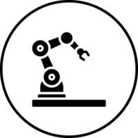 robot braccio vettore icona