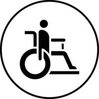 Disabilitato persona vettore icona