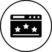 sito web valutazione vettore icona