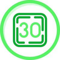 trenta verde mescolare icona vettore