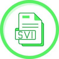 svi verde mescolare icona vettore