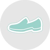 scarpe glifo multicolore etichetta icona vettore
