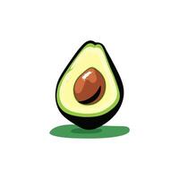 avocado vettore icona. avocado frutta nel un' piatto design. vettore illustrazione