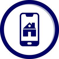 smartphone Casa controllo vecto icona vettore